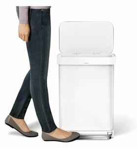 Simplehuman Pedal bin 45 l, bela