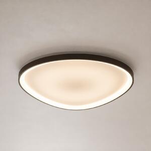 Lucande LED stropna svetilka Asken, 61 cm, rjava, CCT, z možnostjo zatemnitve, zatemnjen, Rjava / rjasta, Hodnik, Aluminij, Sodobni