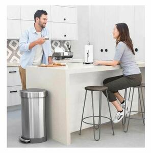 Simplehuman Pedal bin 45 L, mat jeklo