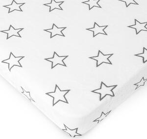 4Home 4Home Posteljno pregrinjalo iz mikroflanelne Stars grey, 90 x 200 cm, 90 x 200 cm