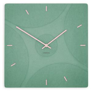 Stenska ura Luxhora Quadriva Mint Green 11 barv kazalcev