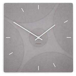 Stenska ura Luxhora Quadriva Light Grey 11 barv kazalcev