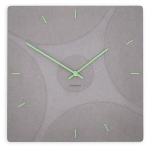 Stenska ura Luxhora Quadriva Light Grey 11 barv kazalcev