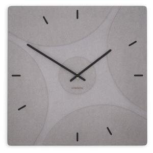 Stenska ura Luxhora Quadriva Light Grey 11 barv kazalcev