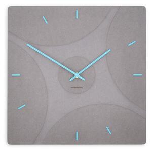 Stenska ura Luxhora Quadriva Light Grey 11 barv kazalcev