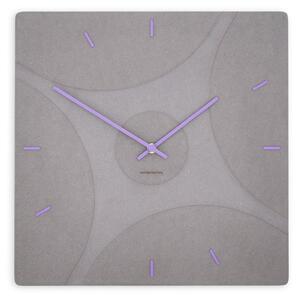 Stenska ura Luxhora Quadriva Light Grey 11 barv kazalcev
