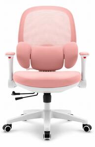 Ergonomski roza otroški stol HC-999 - tkanina