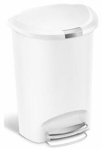 Simplehuman Koš s pedali, 50 l, bel