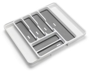 Bel/siv plastičen organizator za pribor 58,5 x 41,5 cm – Addis