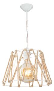 Stropna svetilka v beli in naravni barvi 55x30 cm - Squid Lighting