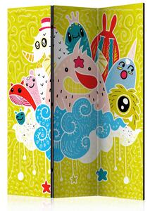 Artgeist Paravan Happy Creatures, 3-Delni, Dvostranski