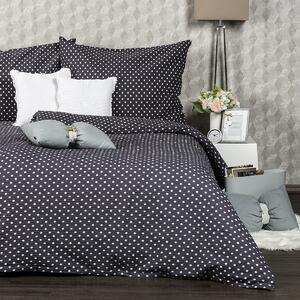 4Home Krep posteljnina s sivimi pikami, 140 x 200cm, 70 x 90 cm, 140 x 200 cm, 70 x 90 cm