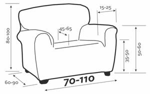 Napenjalni pokrov za fotelj IRPIN, bež, 70-110 cm, 70 - 110 cm