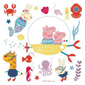 Samolepilna dekoracija Peppa Pig Sea, 30 x 30 cm