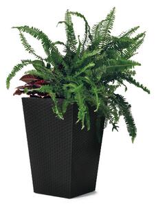 Ketter Nosilec lončka Rattan Planter antracit ,23,6 l, 29 x 44 x 29 cm