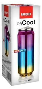 Banketni termos BE COOL 430 ml , roza-modro-zlata