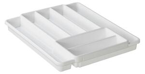 Bel plastični organizator za predal 39,7 x 34 cm Domino - Rotho