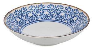 Bela/modra porcelanasta skledica za juho 1 l Azul – BonBistro