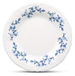 Bel/moder servirni porcelanast krožnik ø 32 cm Retro – BonBistro