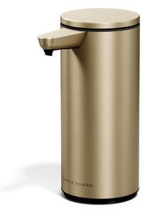 Jeklen avtomatski dozirnik za milo v mat zlati barvi 266 ml – simplehuman