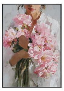 Tiskana slika z okvirjem/na platnu 70x100 cm Floral Embrace – Styler