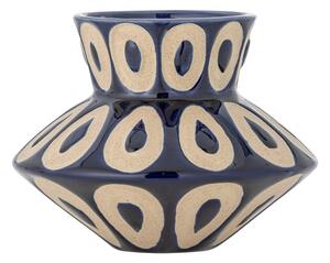Modra ročno izdelana vaza iz kamenine (višina 12 cm) Bashir – Bloomingville