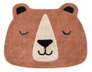 Rjava pralna/ročno tkana bombažna otroška preproga 101x120 cm Snuggle Benni – Hanse Home
