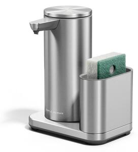 Kovinsko avtomatsko držalo za detergent v srebrni barvi – simplehuman