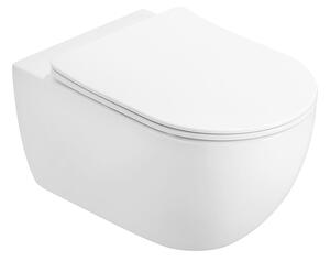 Mexen Carmen 2.0 WC školjka Rimless Tornado s slim softclose desko, duroplast, bel sijaj - 3088L4000T