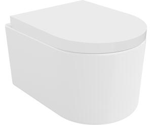 Mexen Sofia wc školjka Rimless s sedežno desko na počasno spuščanje, trda, duroplast, bel sijaj - 30540200