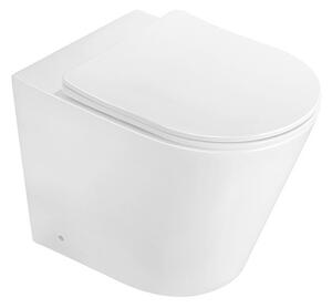 Mexen Rico stoječa WC školjka Rimless z desko počasnega zapiranja slim, duroplast, beli sijaj - 32724000