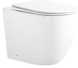 Mexen Lena stoječa WC školjka Rimless Tornado s tiho zapiralnim sedalom slim, duroplast, bela sijajna - 3222T4000