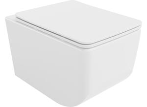 Mexen Vera WC školjka Rimless s mehko zapirajočim sedežem slim, duroplast, bela - 30164000