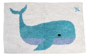 Belo-modra kopalniška preproga 83x52,5 cm Whale - Rex London