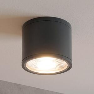 ORION LED stropni reflektor Sputnik IP65 Ø 14,5 cm črn, Črna, Kopalnica, Kovina, Sodobni, Zunanji reflektorji / zemeljski trn