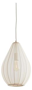 Bež viseča svetilka s tekstilnim senčilom ø 28 cm Itela – Light & Living