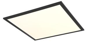 Črna LED stropna svetilka 44.5x44.5 cm Beta – Trio