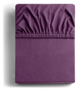 Vijolična napenjalna rjuha iz jerseyja 160x200 cm Amber – Restilo