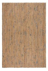 Ročno tkana preproga iz jute v naravni in modri barvi 160x230 cm Jute Boucle Blue – Flair Rugs