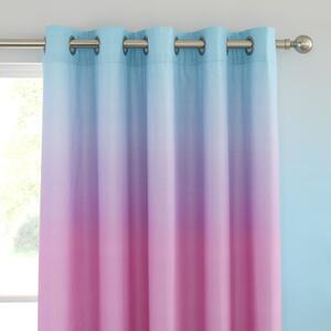Rožnate/vijolične otroške zavese v kompletu 2 ks 168x183 cm Ombre Rainbow Clouds – Catherine Lansfield