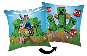 Otroška blazina 40x40 cm Minecraft "Creeper Rush" – Jerry Fabrics