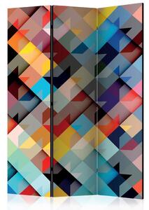 Artgeist Paravan Colour Patchwork, 3-Delni, Dvostranski