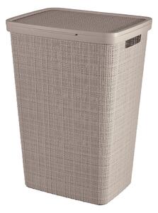 Sivorjav plastičen koš za perilo 58 l Jute – Curver