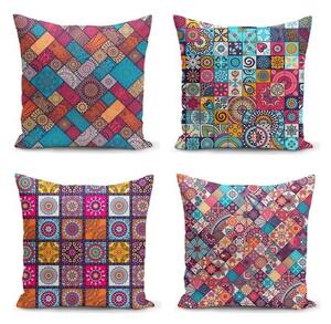 Prevleke za blazino v kompletu 4 ks 45x45 cm Mandala Tiles – Minimalist Cushion Covers