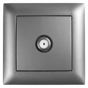 Antenska Vtičnica z Okvirjem OSTE JNH012-A GREY