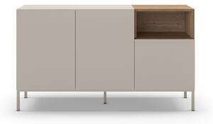 Kremno bela komoda 140x80 cm Cailin – Marckeric