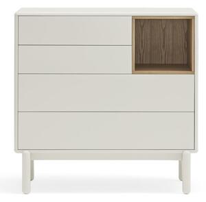 Kremno bela komoda 90x90x40 cm Corvo – Teulat