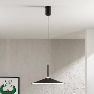 Luce Ambiente Design LED-visoka svetilka Khan, črna, Ø 48 cm, kovina, CCT, Črna, Dnevna soba / jedilnica, Kovina, Sodobni