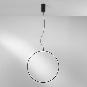 Luce Ambiente Design LED-visoka svetilka Toorx, črna, Ø 60 cm, kovina, CCT, Črna, Dnevna soba / jedilnica, Kovina, Sodobni