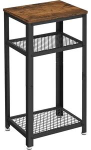 Odlagalna mizica ZENVIRO 40 x 30 cm, rjava/siva
